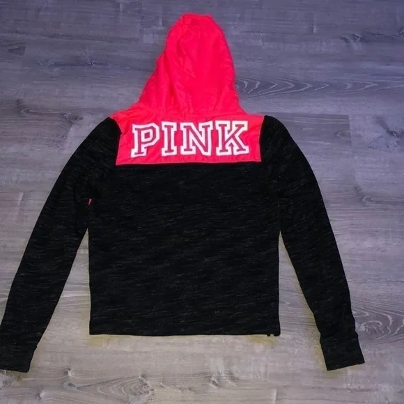 VS PINK Half Zip Hoodie Size Medium - Picture 2 of 6